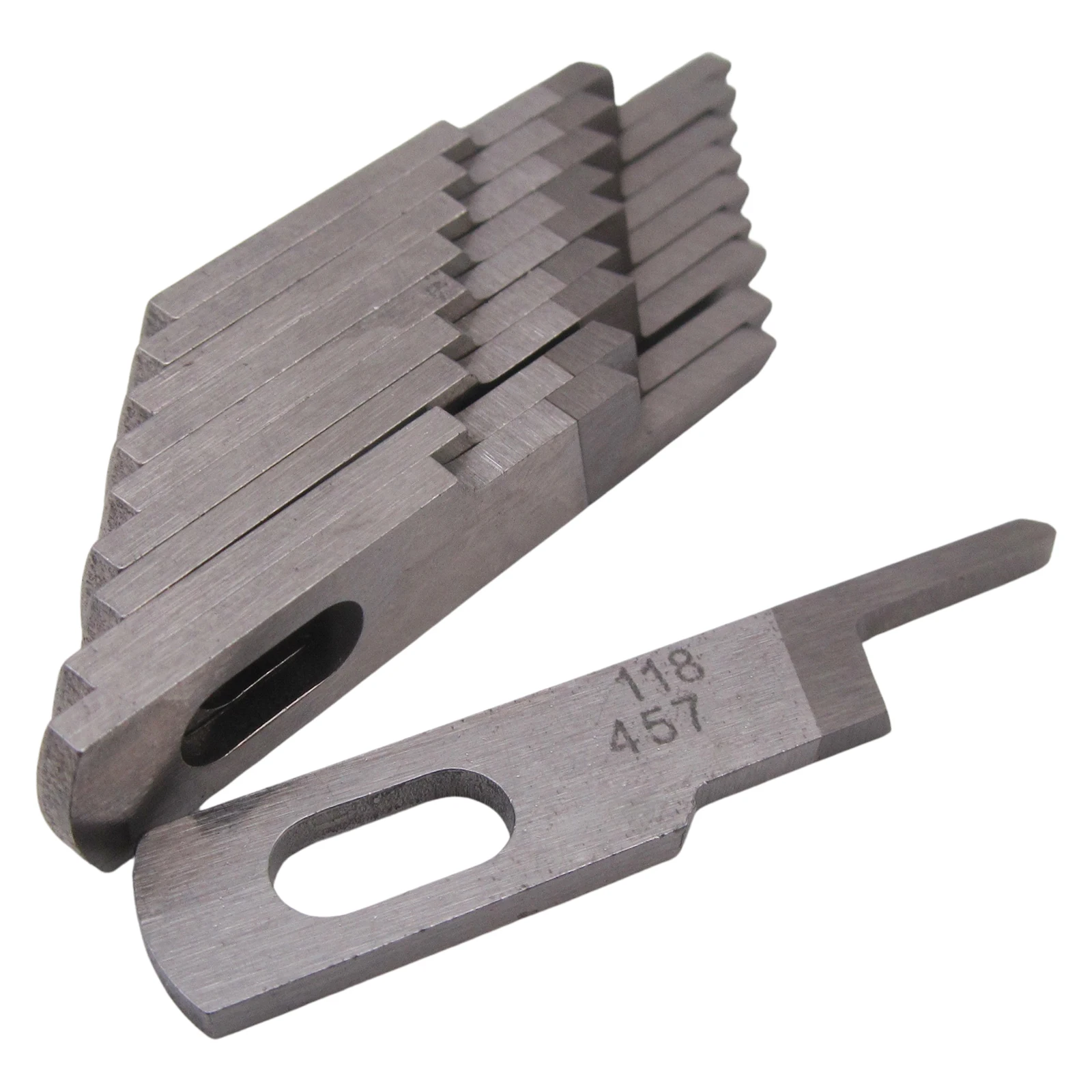 10PCS #118-45708 Upper Knife FOR JUKI MO-2404,MO-2416,MO-2504,MO-2514,MO-3600,MO-3700,MOR-3900,MOF-3900 Serger Sewing