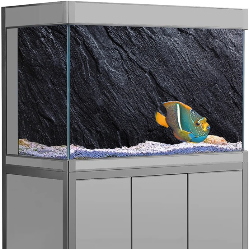 

3D Background Poster Sticker For Aquarium Fish Tank Underwater World Backdrop Rock Sticker