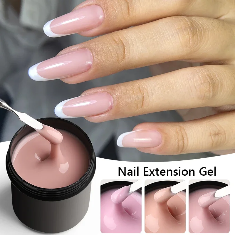 

MSHARE 142g Builder Self-Leveling Nail Gel Natural Nude Pink UV/LED Nail Extension Gel Medium Hard Sculpt Strengthener Manicure