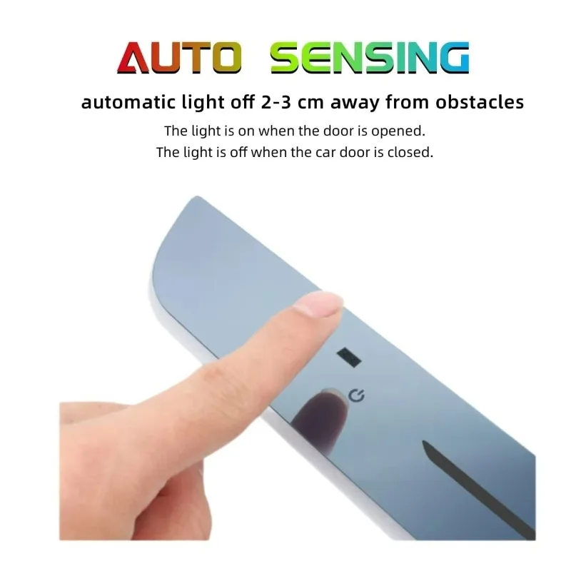 

Wireless Magnetic Induction Light Emitting Diode Color Streamer Car Threshold Anti-Rub Board Car Threshold Board Light