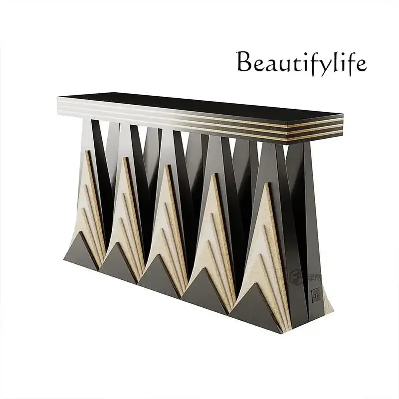 

BJ Italian Light Luxury Xuanguantai Designer Villa Large Flat Solid Wood Creative High-end Artistic Storage