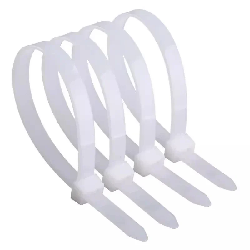 250/500/1000Pcs/Bag Cable Tie 3*100mm Self-locking Plastic Nylon Tie 4*300MM White Organiser Fasten Cable Wire Cable Zip Ties