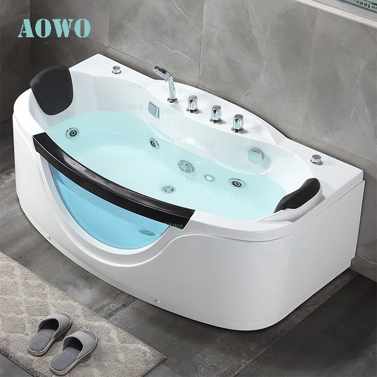 High Class Pure Acrylic 1700mm Spa Tub whirlpool Idromassaggio Yacuzzi Indoor Jacouzi Hot Tub 1 Person