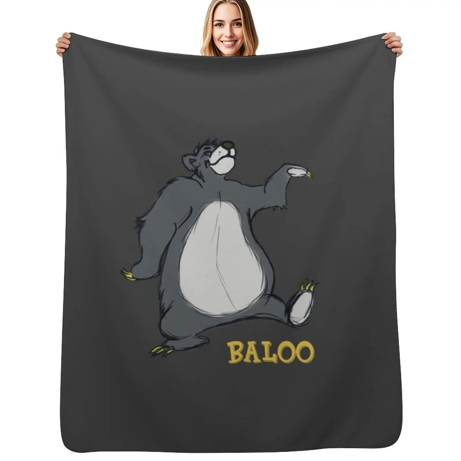 

Baloo Throw Blanket Plush Flannel Fabric Thermal for sofa Blankets