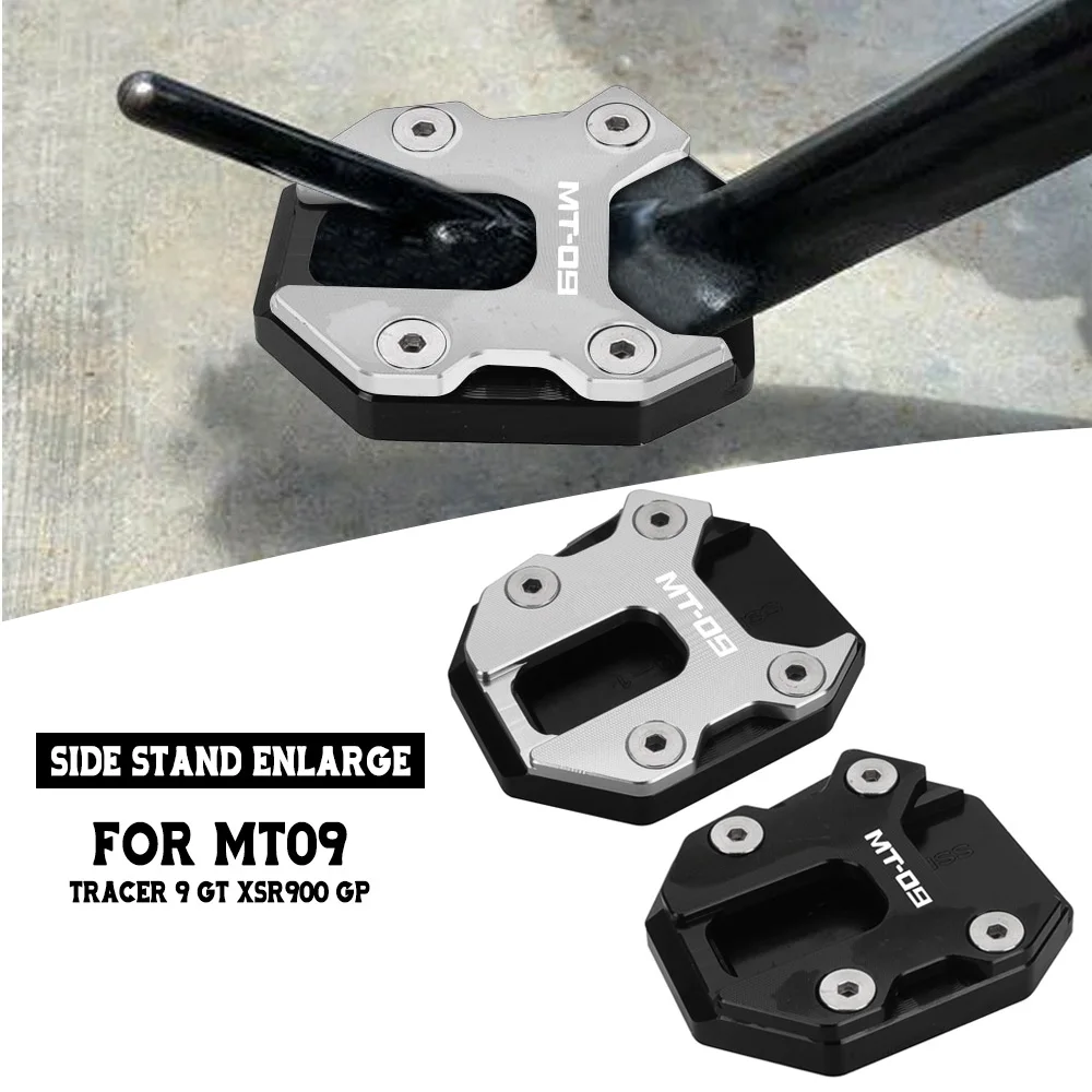 

Kickstand Foot Side Stand Pad Support Enlarge Plate For Yamaha MT09 Tracer MT-09 TRACER 9 GT XSR900 GP 2021 2022 2023 2024 2025