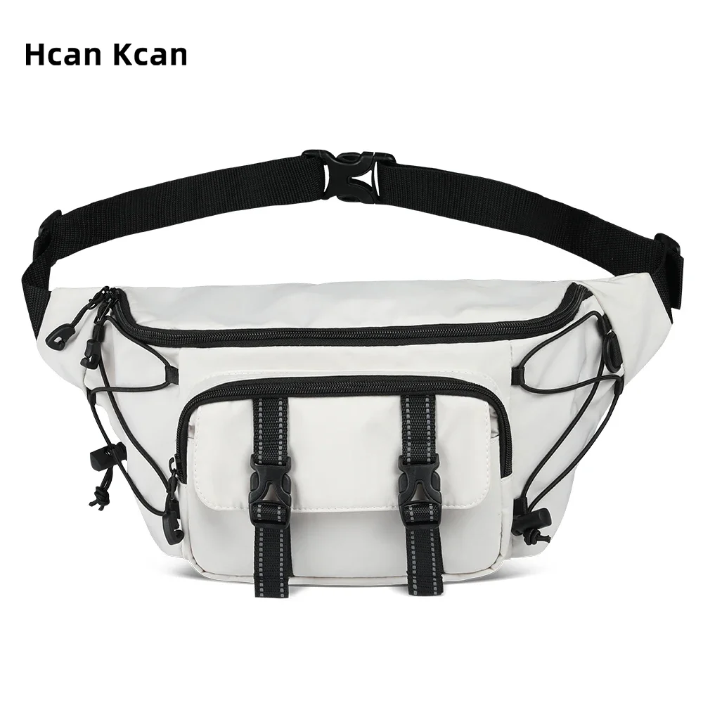 

HcanKcan Casual Crossbody Men Bag Shoulder Bag Unisex Outdoor Sports Chest Bags Fashion Sling Waist Pack Messenger Bag Phone Bag
