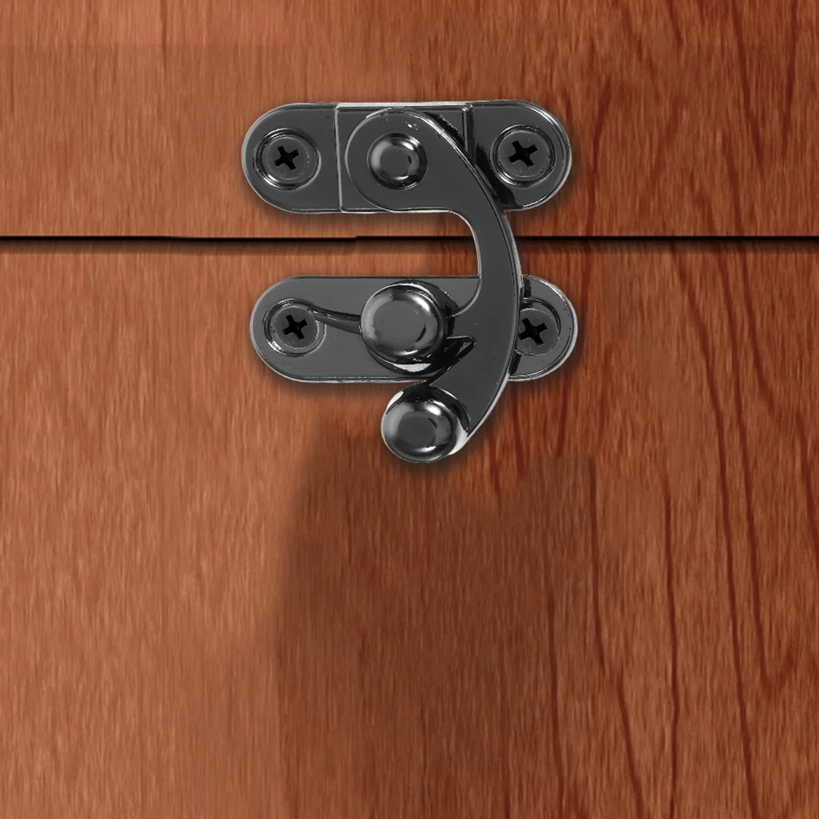 

2Pcs Decorative Latch Vintage Zinc Alloy Hasp Hook for Wooden Boxes Cabinets Tool Chests Jewelry Box Hardware Fastener