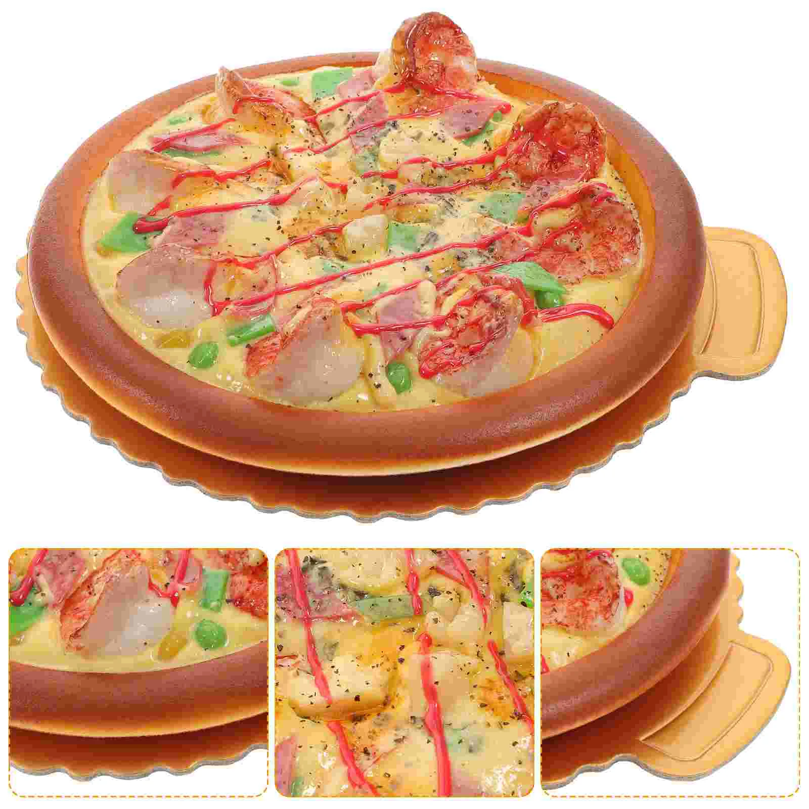 Lebensmittel Fotografie Prop Simulation Pizza Modell Holzspielzeug Kind Künstliches Dessert