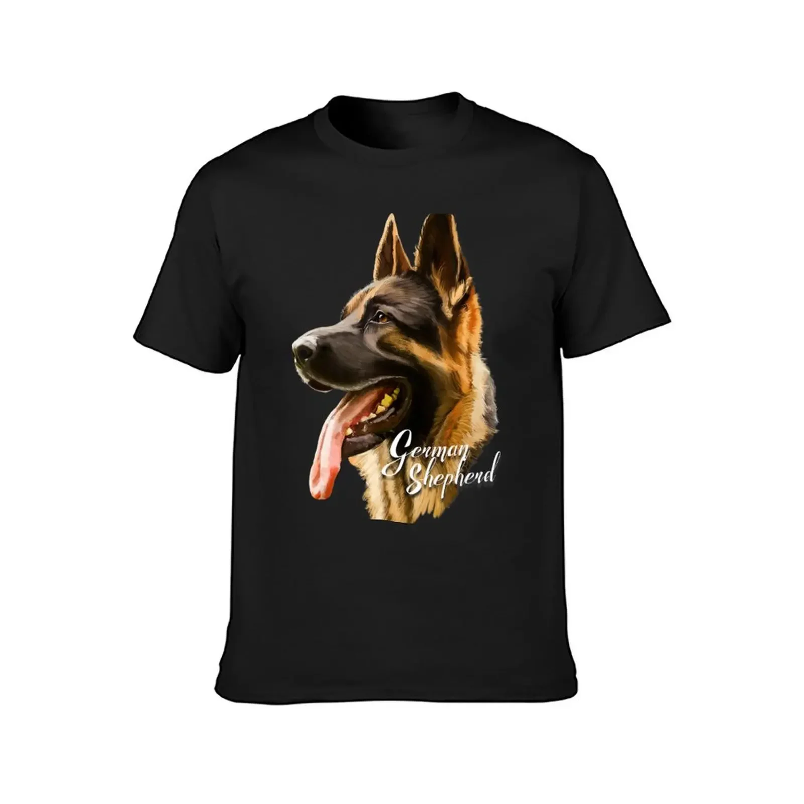 German Shepherd Sharp Cute Dog Mom Dad Pet Lover T-Shirt graphics vintage graphic tee for a boy men t shirts high quality