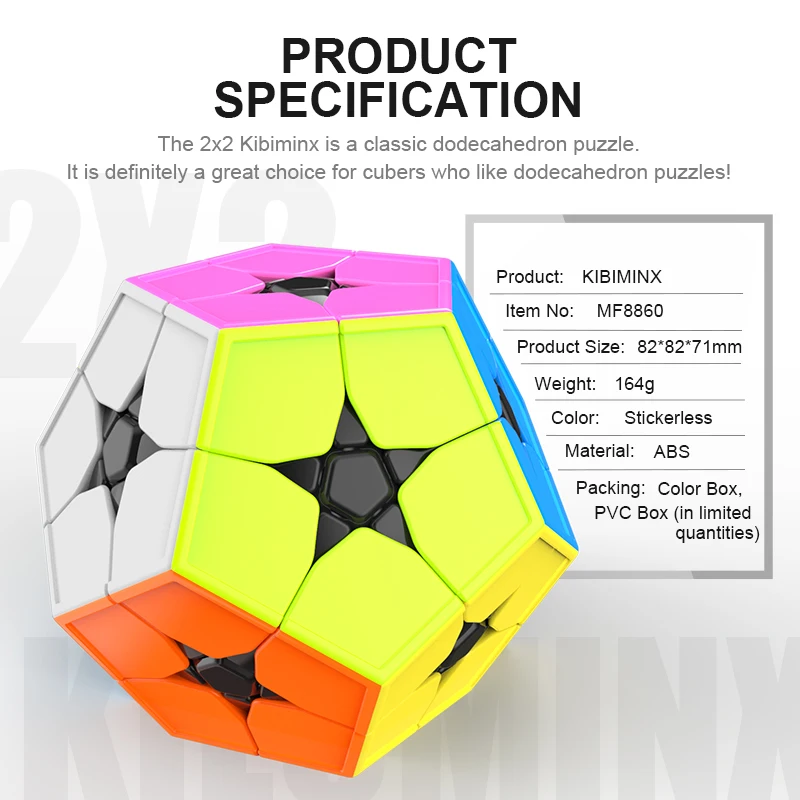 MoYu MFJS Meilong Kibiminx Cube magique MoYu Cubing classe Cube de vitesse professionnel Puzzle jouets enfants cadeau Magico Cubo