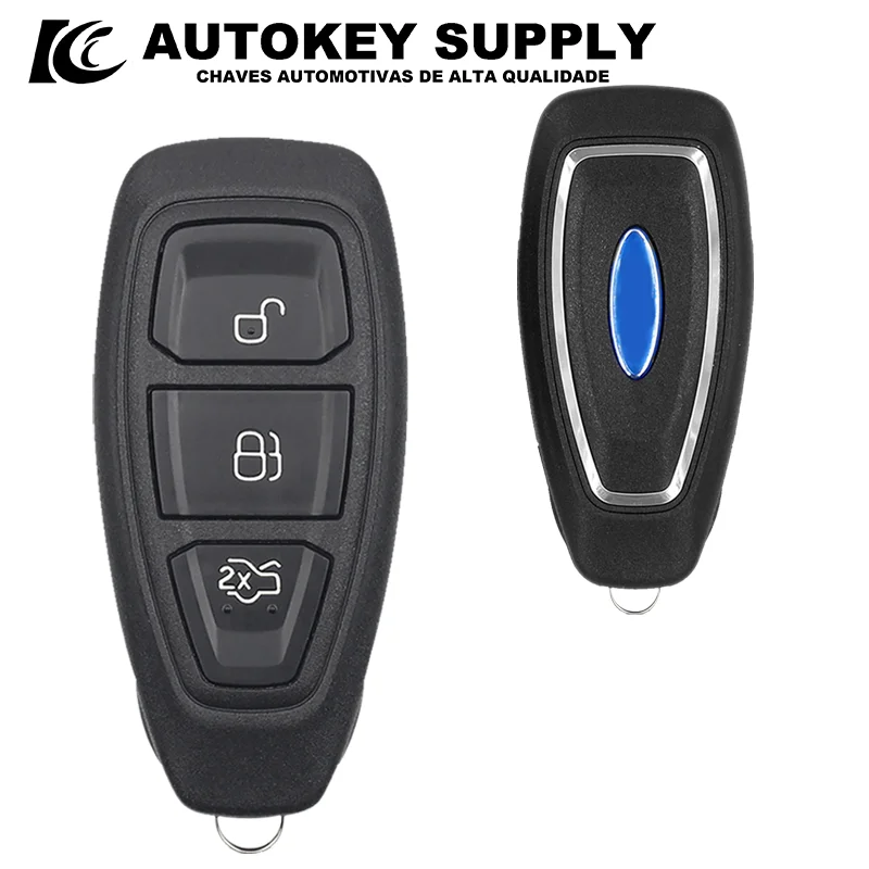 

Autokey поставка 3-кнопочный чехол для брелока с лезвием HU101, складной чехол для дистанционного ключа AKFDF108 для Ford Focus Fiesta 2013
