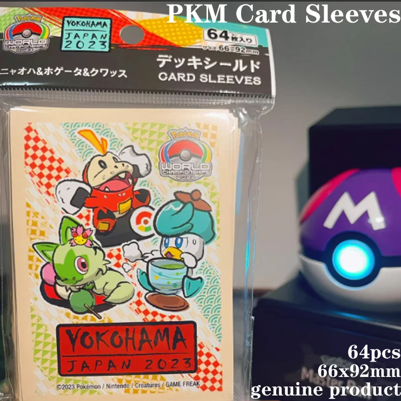 

Pkm WCS 2023 Yokohama Limited Card Sleeves 64 шт. оригинальный Starter Trio Bulbasaur Charmander Squirtle аниме изысканные подарочные игрушки
