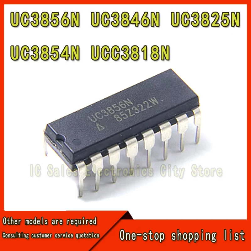 (5 Stuk) 100% Nieuwe UC3856N UC3846N UC3825N UC3854N UCC3818N Dip-16 Chipset