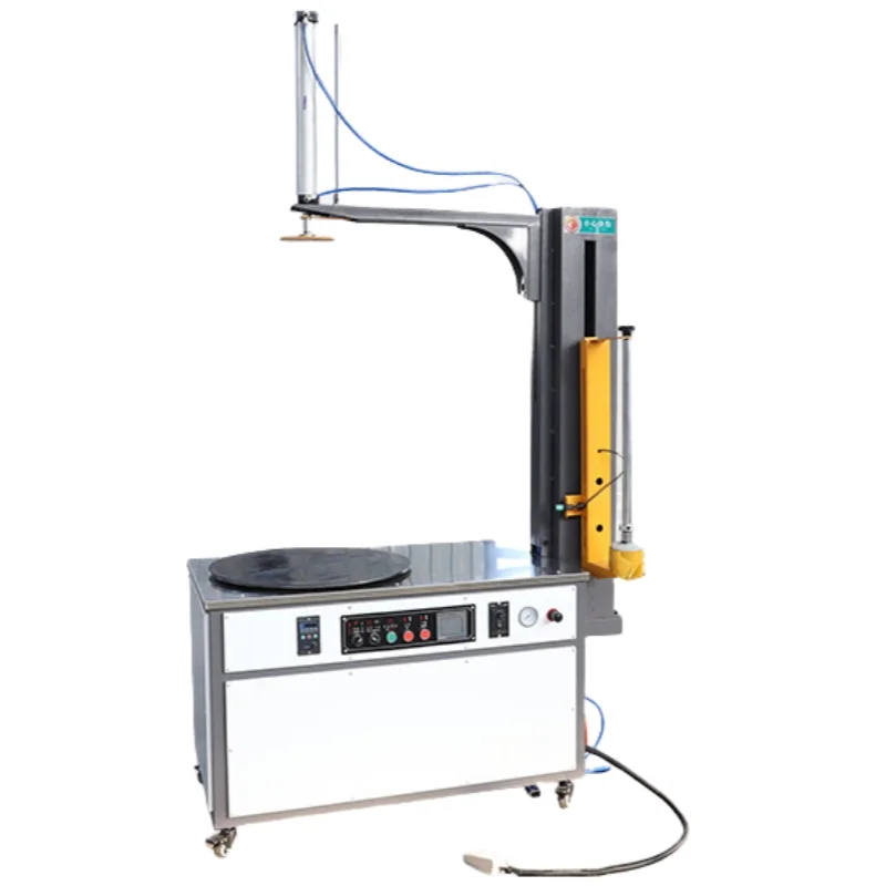 

Автоматическая вертикальная шкаф для пенопласта, картонная деревянная коробка, вешалка для одежды, металлический багажник, поддон, растягивающаяся упаковочная машина для поддонов