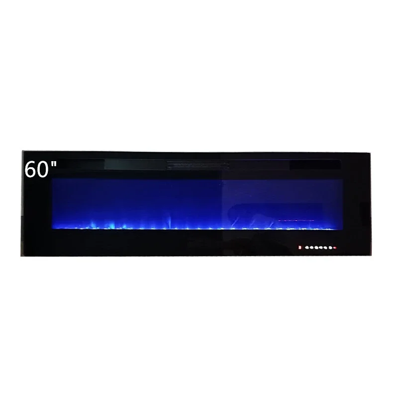 New Stock  Factory Directly 60-inch Ultra-thin Electric Fireplace With 12 Colors Flame Recessed Electric Fireplace for Rooms