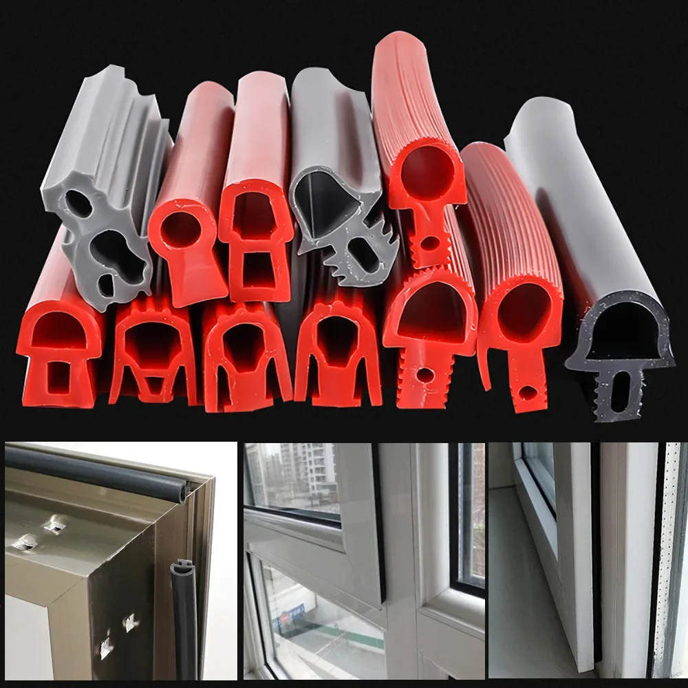 

Door Window Soundproofing Sealing Strip Silicone T-Shaped High Temperature Oven Steamer Weatherstrip Heterotype Multi-Size