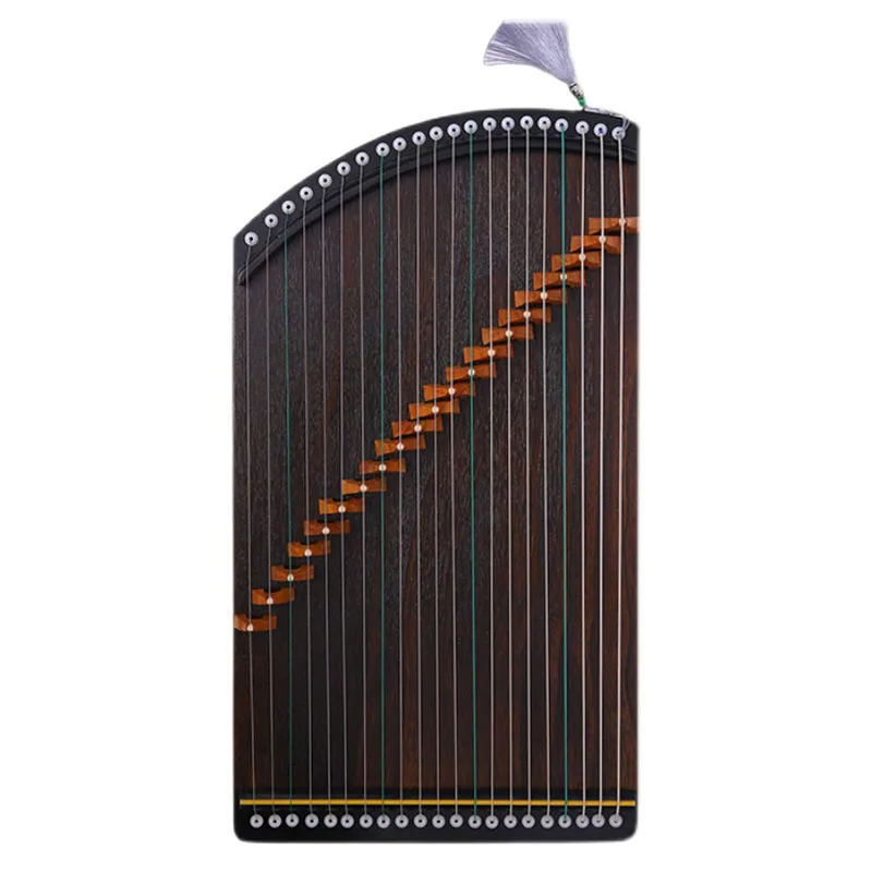 Portable Mini Guzheng 21 Strings Vintage Zither Guqin Beginner Guzheng Finger Trainer Traditional Chinese Musical Instruments