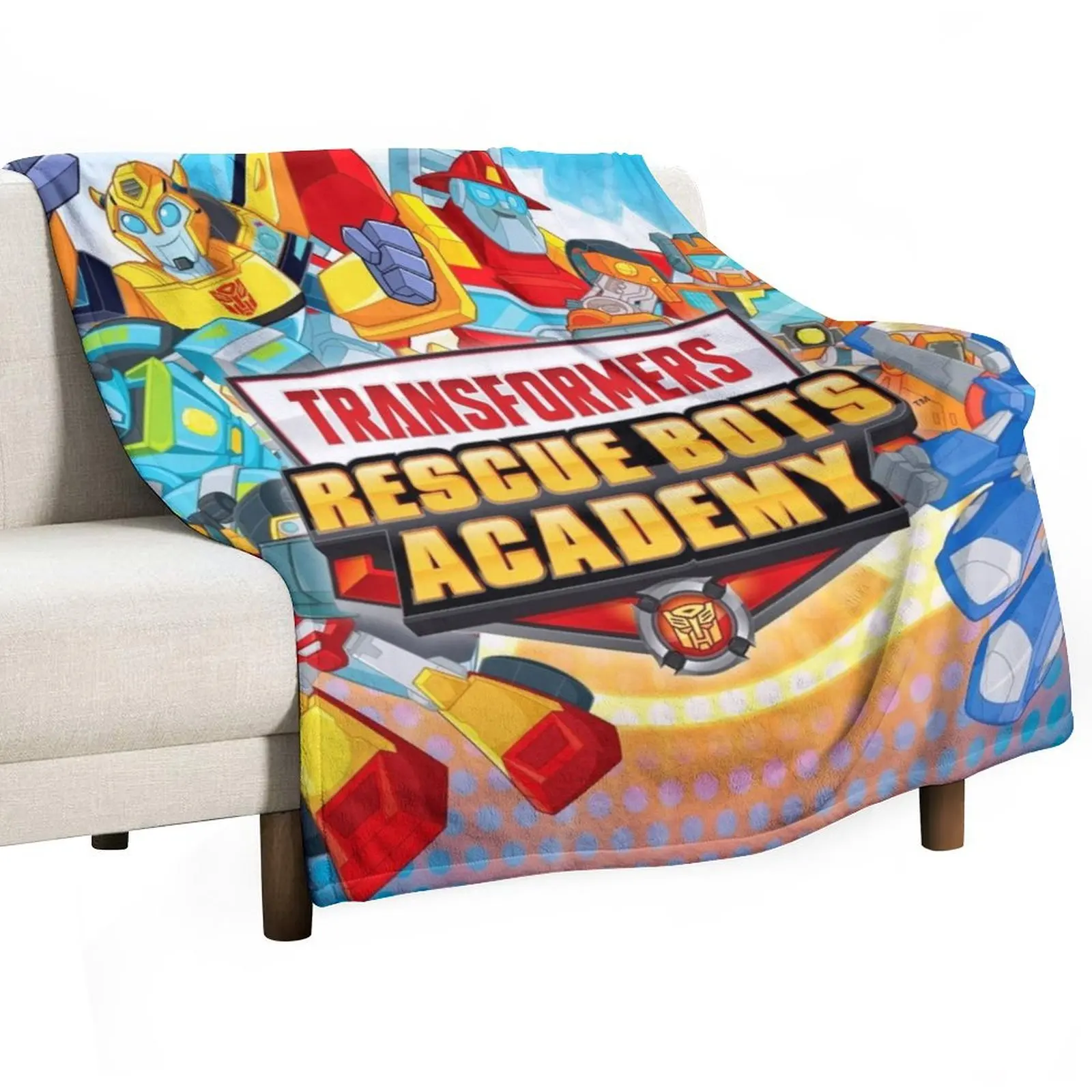 

Transformers Rescue Bots Academy Throw Blanket Cozy Home Blanket Gift for Christmas Holiday