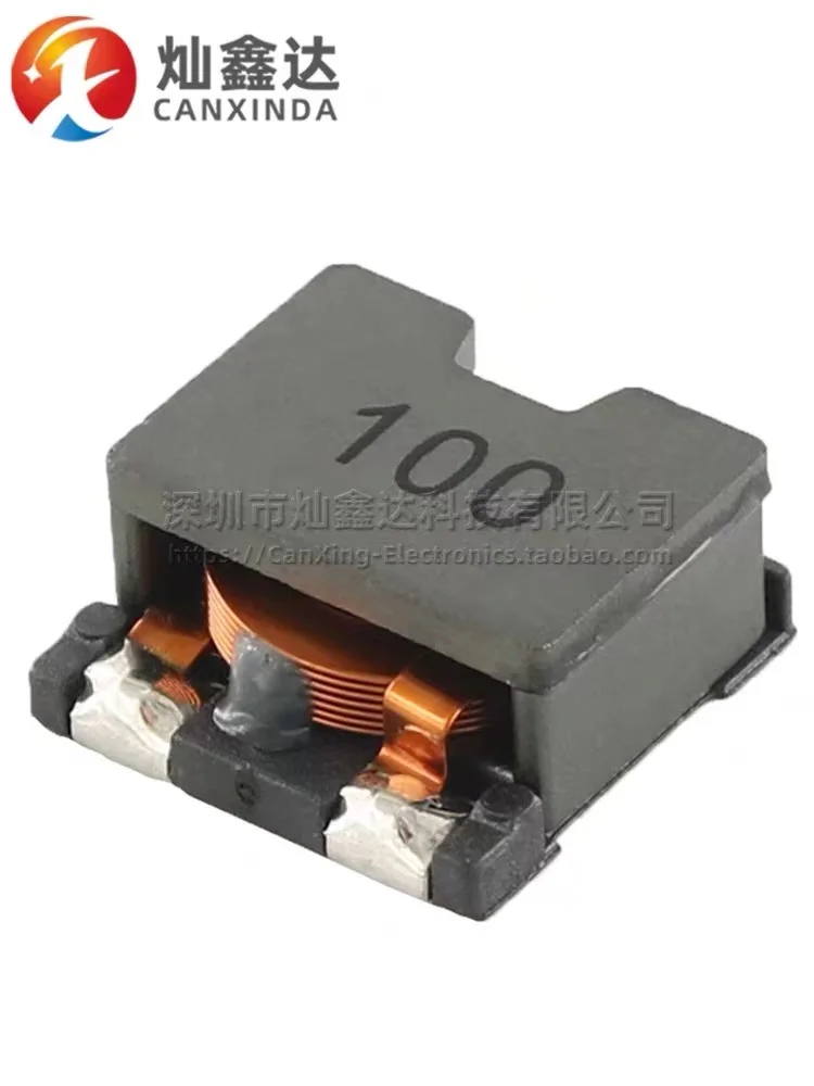 10PCS New Patch Integrated Silk Printing 100 10uh 7.2A Large Current Flat Copper Coil Power Inductance Instead Of SER1360-103KLD