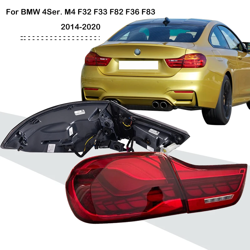 

For 2014-20 For BMW 4Ser. M4 F32 F33 F82 F36 F83 LED GTS Red Tail Lights Lamps Plug And Play Car Accessories Led Tail Lights