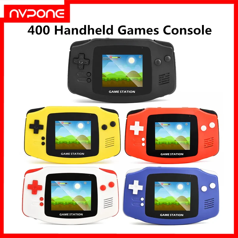 Tragbare 400-Handheld-Spielekonsole für Videospielkonsole, Handheld-Game-Player-Emulator, AV-Ausgang, Retro-Station