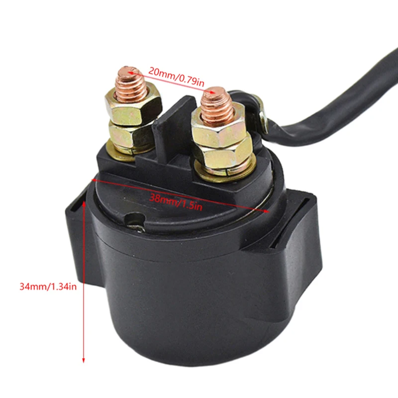 1PC12V Motorcycle Solenoid Starter Relay For GY6 50cc 70cc 90cc 110cc 125cc 150cc 200cc 250cc ATV Go Kart Scooter Moped