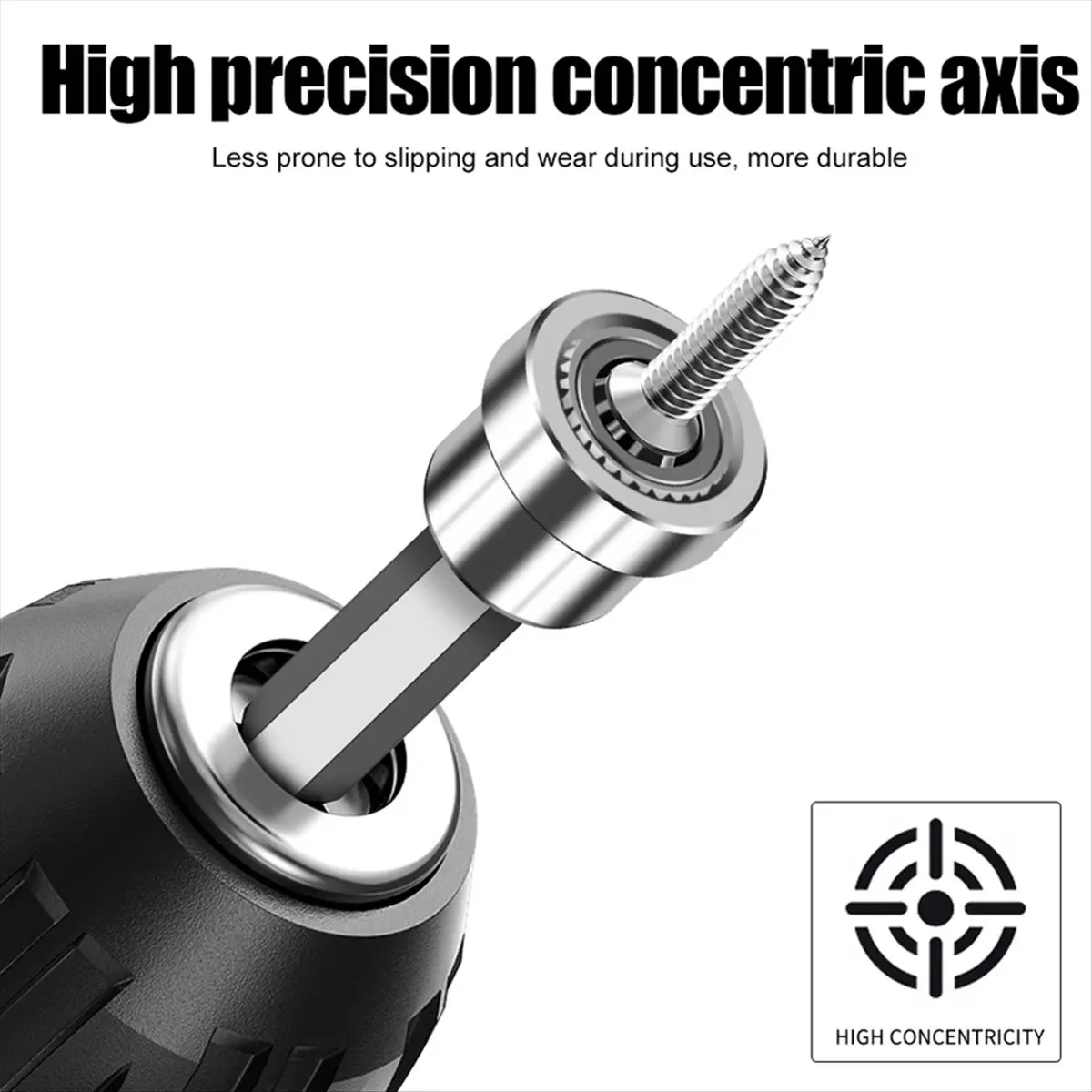 Reliable- 4PCS Magnetic Cross Positioning Head for Gypsum Board Pneumatic Head Screw Positioner Electric Sleeve Head Drill Bit