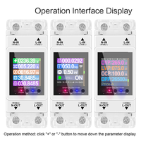 A22I AT2PW 100A Tuya WIFI Din Rail Energy Meter Smart Switch Remote Control AC 220V Digital Volt Kwh Frequency Factor Meter