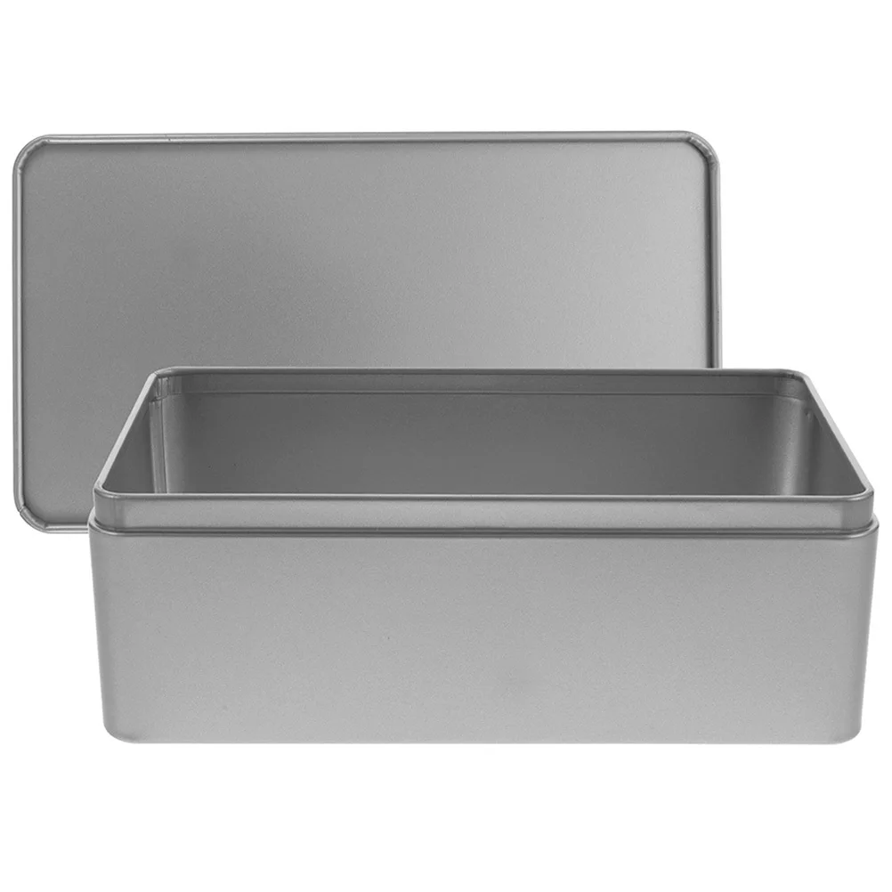 

1pcs Tea Box Rectangular Tinplate Storage Container For Green Black Tea Candy Jewelry Wedding Keepsake Holder