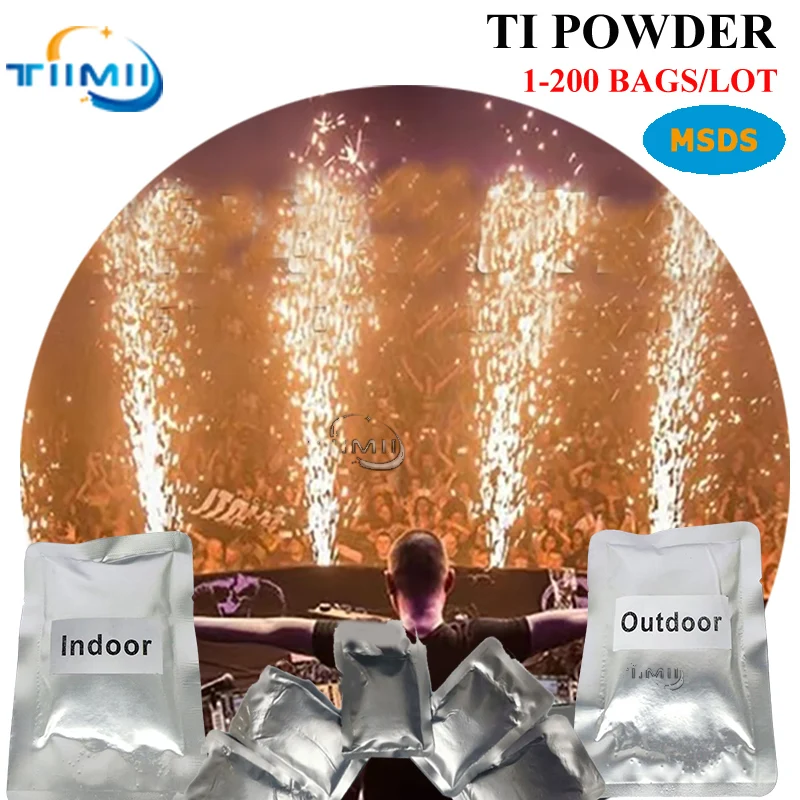 0 Tax 1-200bags Ti Powder Cold Spark Machine 600W with case Dmx Cold Sparkular Firework Machine Cold Sparkler Machine MSDS 200g