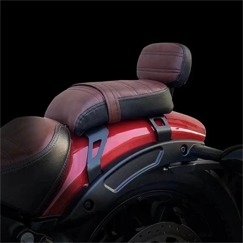 Motorcycle Parts Passenger Seat Backrest Rear Passenger Seat with Backrest Kits Replacement for Indian Scout Bobber 2018‑2024