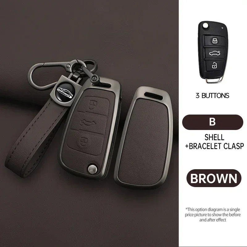 alloy Car Key Case Cover for For Chery Tiggo 8 PLUS 8 Pro 7 Pro Arrizo 5 PLUS ARRIZO7 E3 E5 A3 A5 Tiggo 2 3 5 3X Fulwin2 Eastar