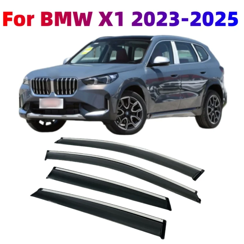 

For BMW X1 2023 2024 205 Car Side Door Window Visor Deflector Awnings Shelters Rain Guard Car Styling Accessories Moulding Trim