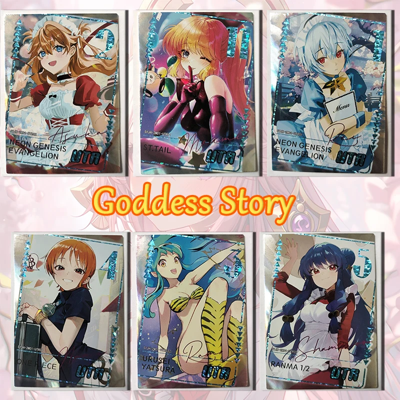 

Goddess Story Water moon mirror flower UTR card Ayanami Rei Asuka Langley Soryu boy Toy collection Birthday Christmas gift