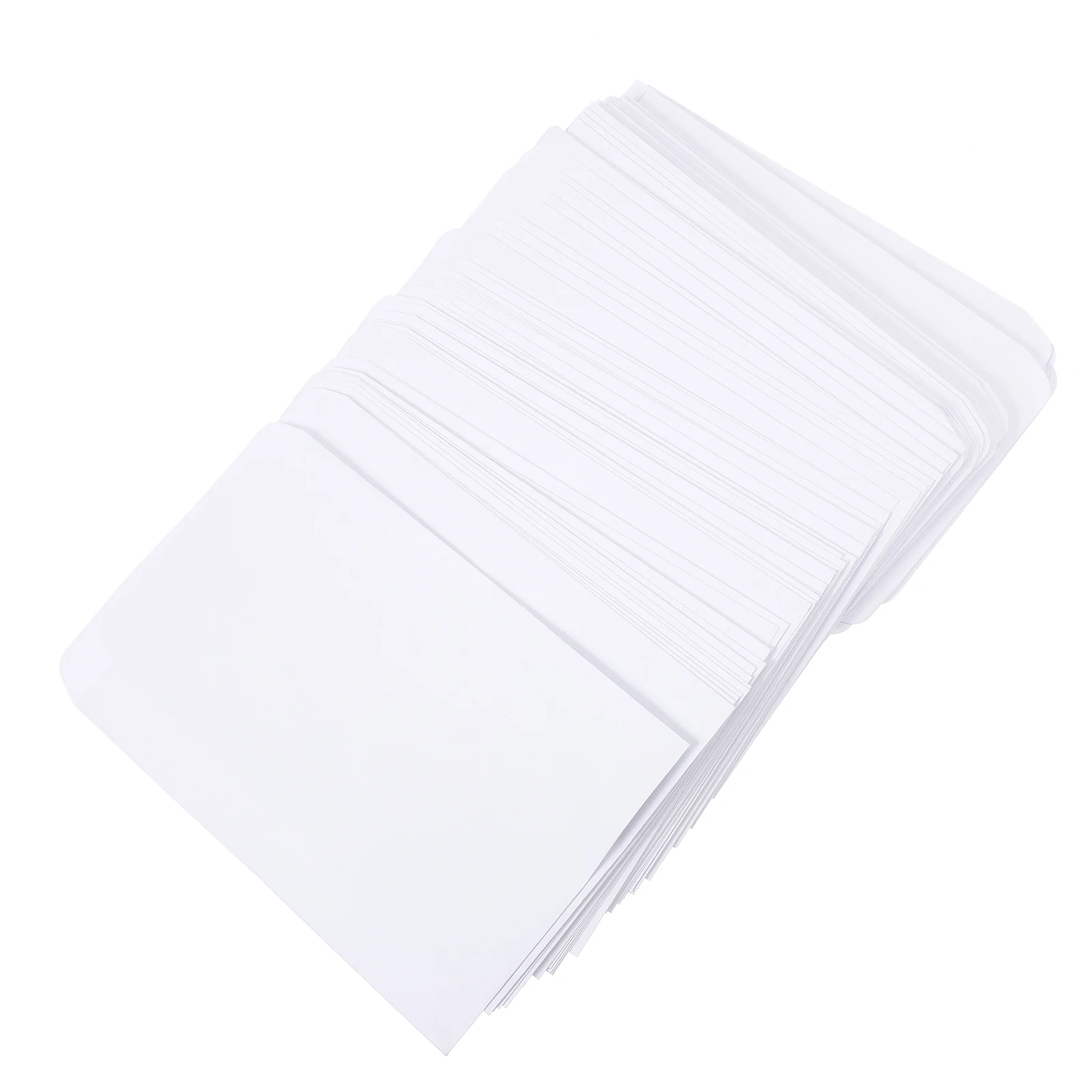 

100 Pcs Thick White Envelopes Blank Paper Cash Bills Receipts Organizer Home School Practical Safe Unique Design Envelopes