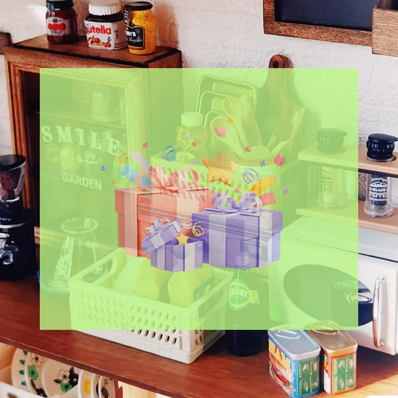 

1/12 Dollhouse Mini Storage Baskets Dolls House Bread Food Basket Dollhouse Decoration Accessories