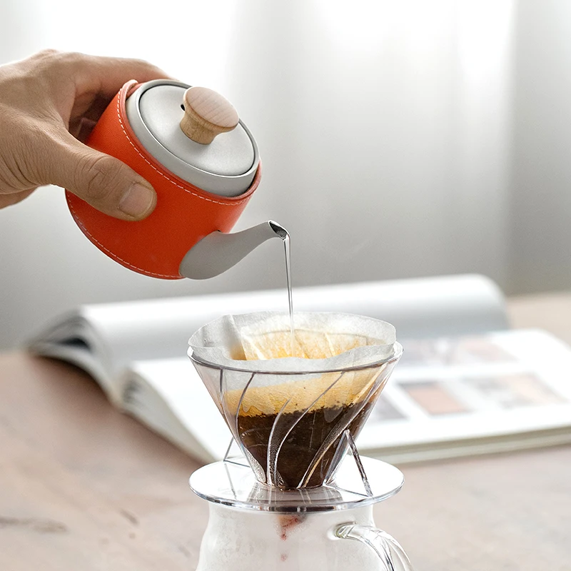Small coffee stew pot Convenient coffee extraction pot Household hand grinder coffee machine Office