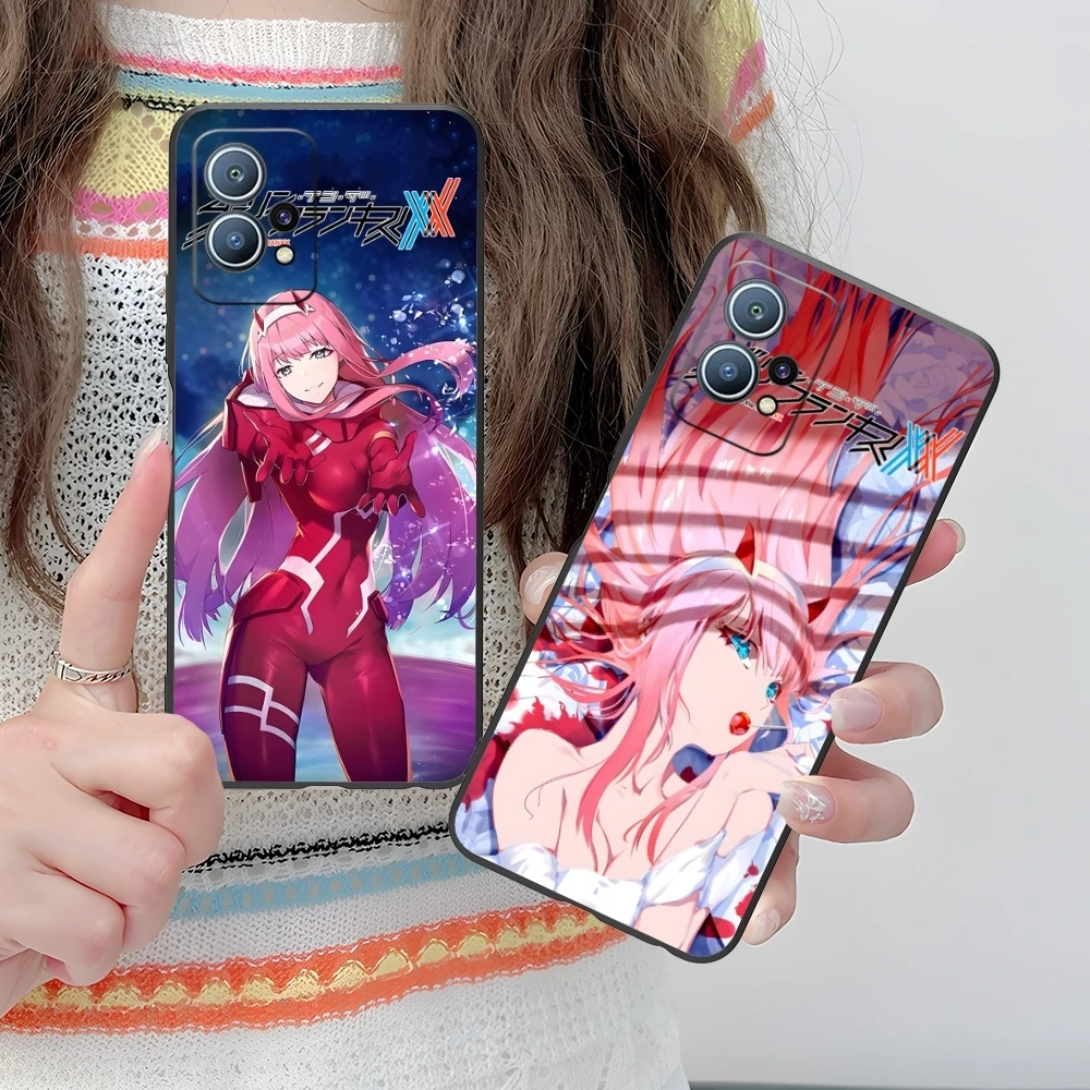 Darling FranXX Zero Two Mobile Cell Phone Case for Huawei P60 P50 P40 P30 P20 P10 P9 P8 Pro Lite Plus Black Phone Cover Shell