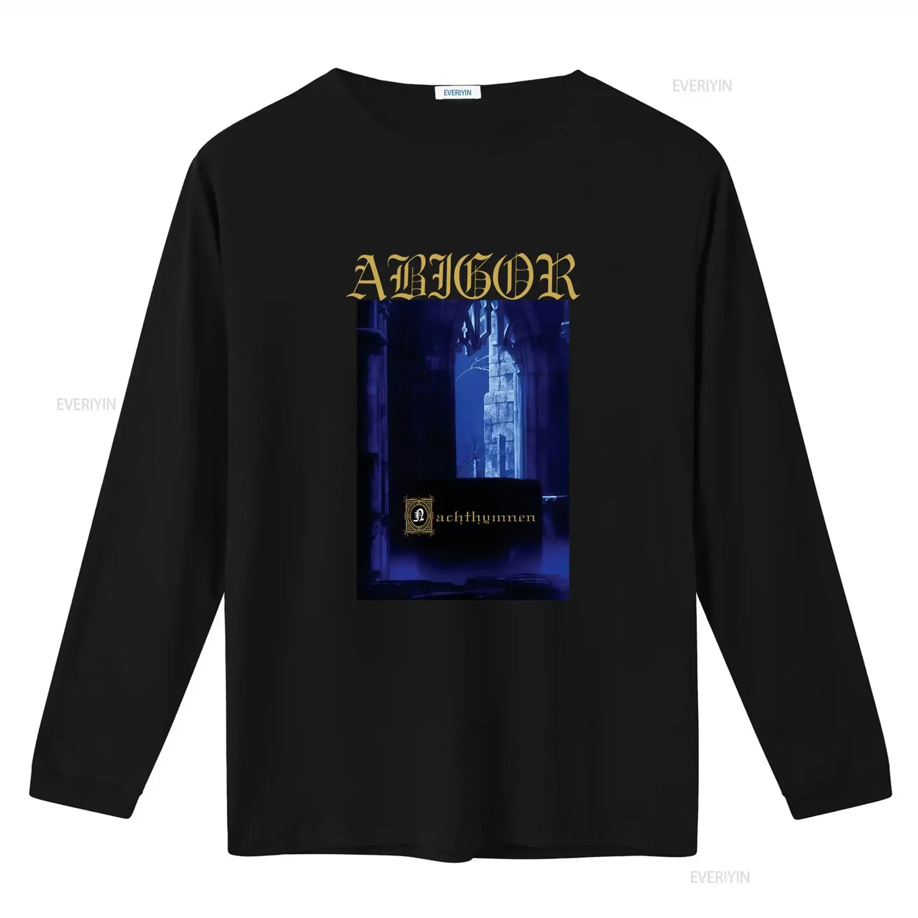 Abigor Nachthymnen Gothic Dark Fantasy T Shirt for Fans Black All Sizes Available vintage Washed streetwear Stretched Soft