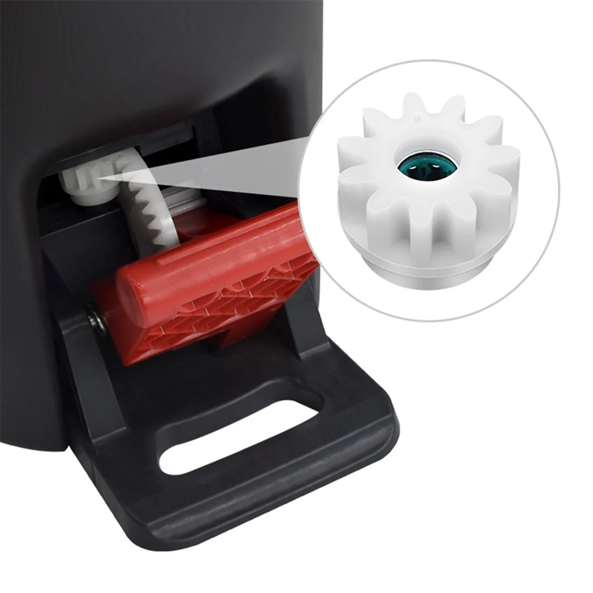 ABKR 1pc Easy Mop Pedal Besen Spin Ersatzteil Kupplung Sechseckiges Achtecklager Eimer Getriebe Kettenräder Reparatur