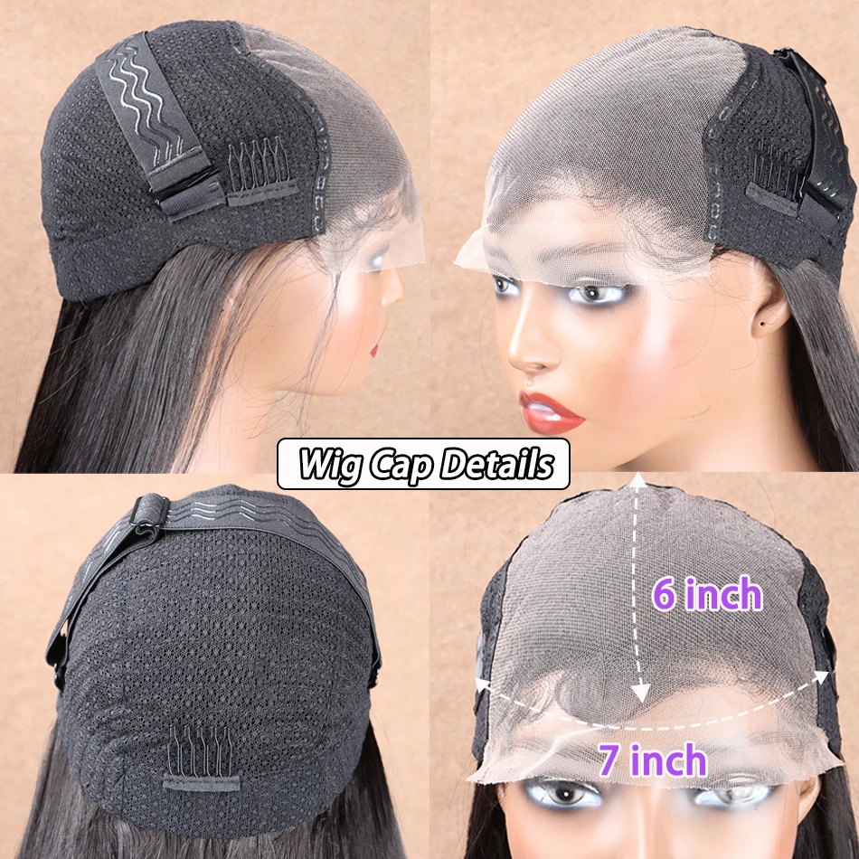 6x7 الدانتيل الشفاف إغلاق الباروكات شعر طبيعي مفرود 200% الكثافة قبل قطعها تنفس الدانتيل الجبهة بشرة طبيعية الانحياز الشعر