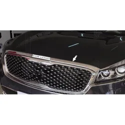 ABS Chrome Engine Lid Cover Trim Hood Guard For Kia Sorento 2015 2016 2017 2018 2019 2020 accessories car styling 1pc/set