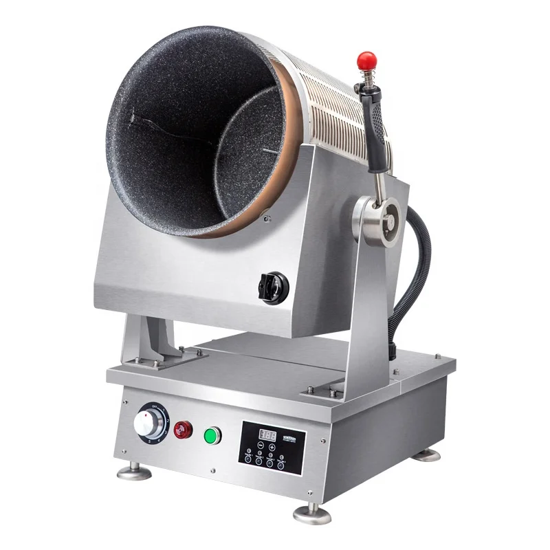 Commercial Intelligent Multifunction Stainless Steel 304 Table Top Robot Cooking Machine Electric/Gas Automatic Stir Bakery