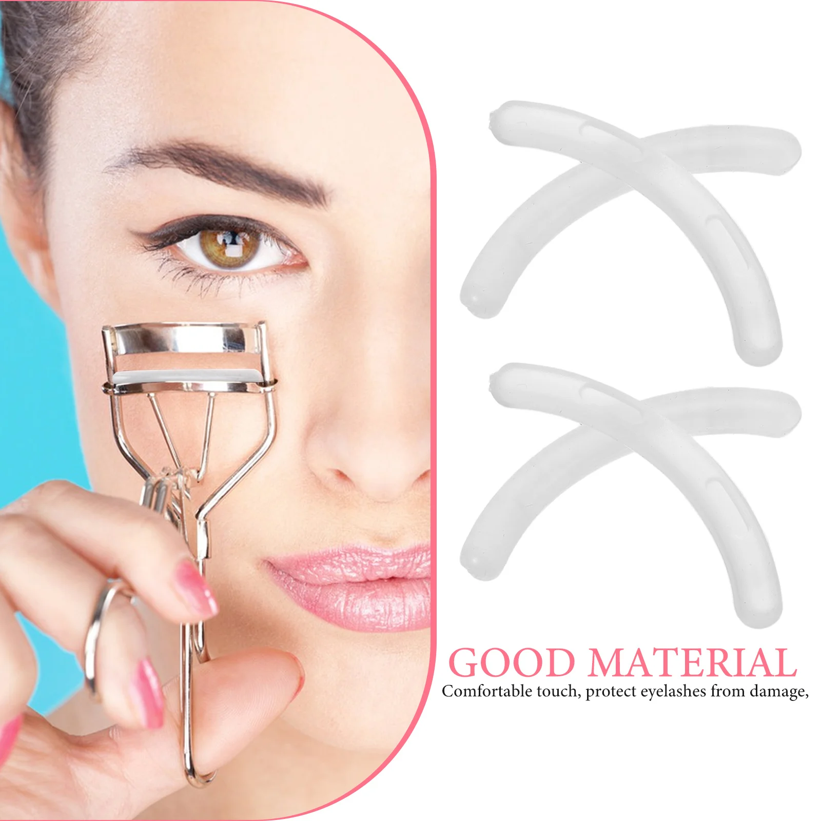 200 Stück Wimpernzange, Nachfüllungen, weiche Gummipads, universeller Ersatz für Wimpernzange, sanftes, rutschfestes, elastisches Design, langlebig