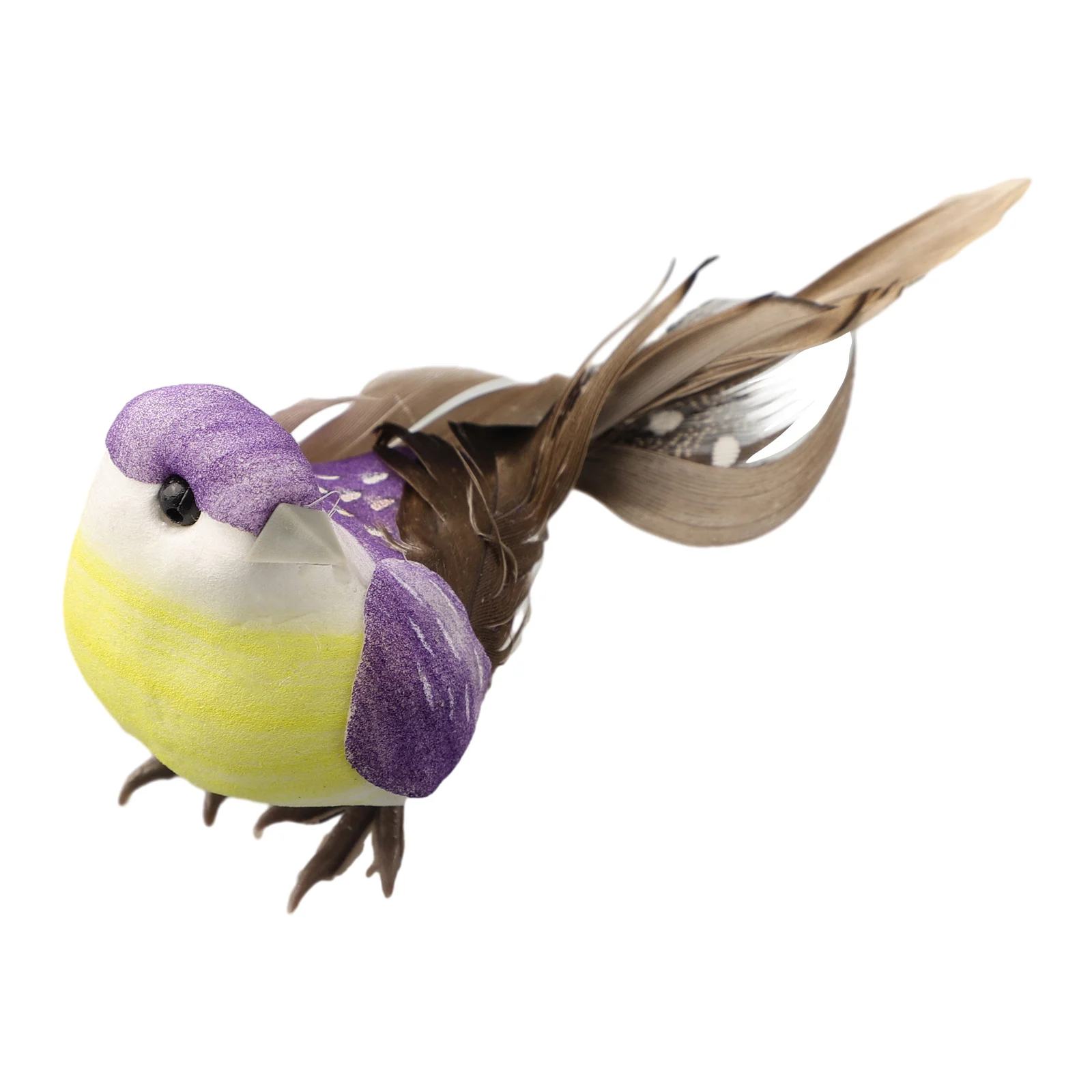 6Pcs Simulation Pearl Feather Birds Foam Bird Ornaments With Iron Clip For Wedding Garden Tree Decoration Ornament Landscape