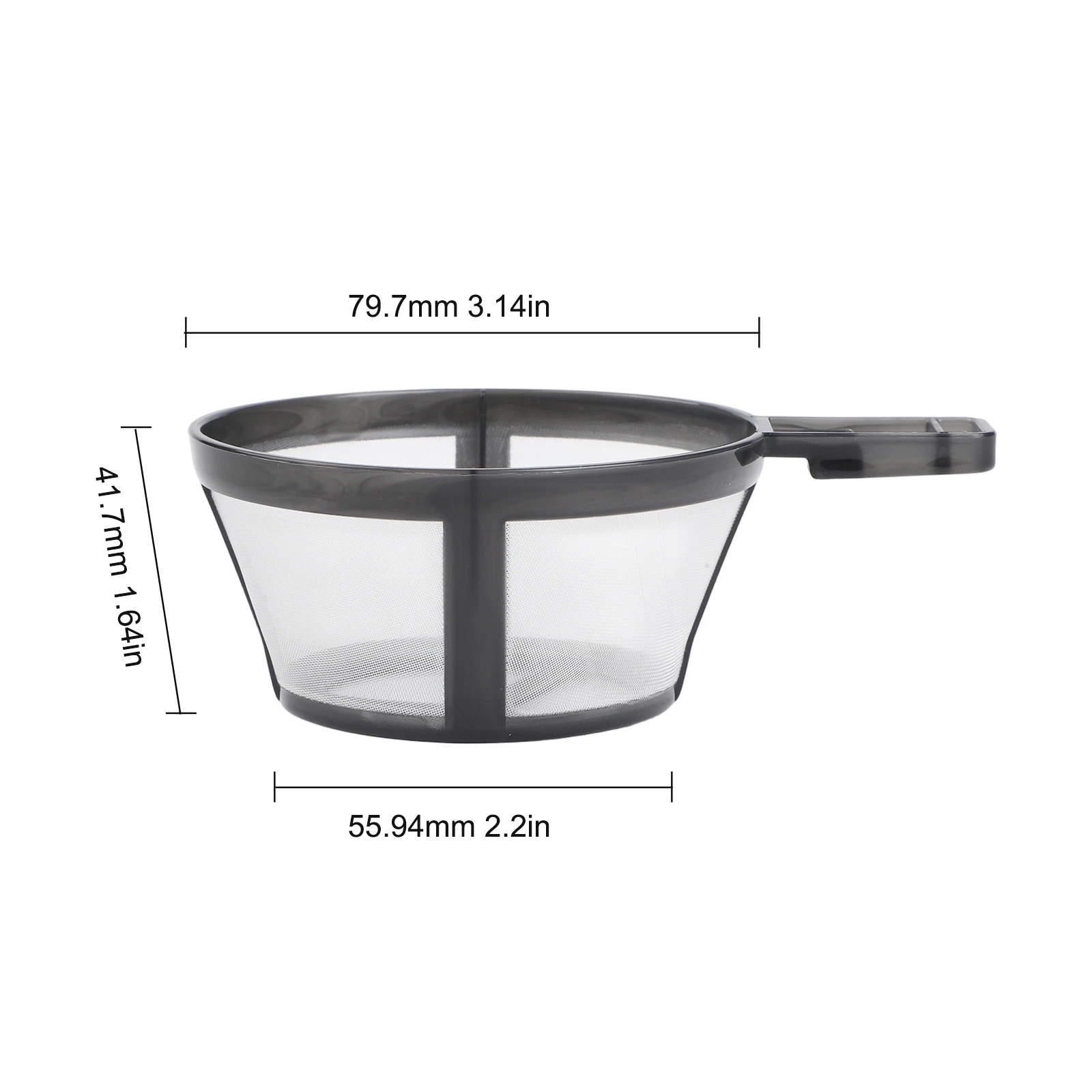1Pc Multi-Functional Coffee Filter Mesh For Brewing Tea And Water Reusable Strainer Sieve For Grounds And Leaves Easy Clean
