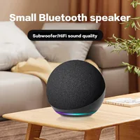 Alaxe pequeño Altavoz Bluetooth Echo Dot 5. a generación Bluetooth inalámbrica para exteriores Mini altavoz Rgb subwoofer doméstico esférico