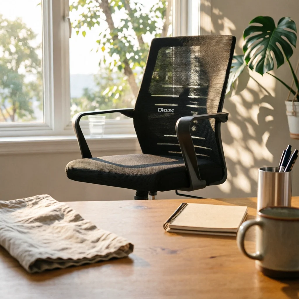 Mesh Office Chair Breathable Computer Chair Rolling Cushioned for Professionals, Study Room