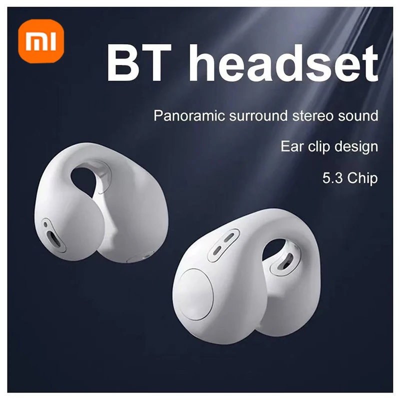 Xiaomi fones de ouvido condução óssea fone de ouvido bluetooth-compatível sem fio fones 3d surround estéreo baixo esportes fone de ouvido