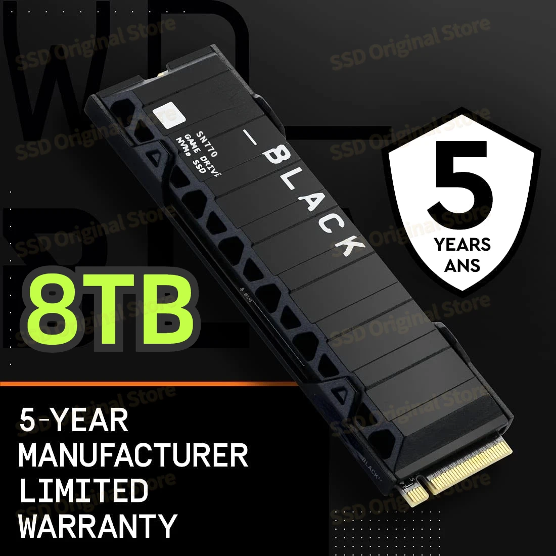 New Western Original SN770 500GB 1TB 2TB SSD NVMe Gen4 PCIe M.2 2280 PCIe 4.0 X4 Drive Internal Solid State Disk For PS5 Desktop